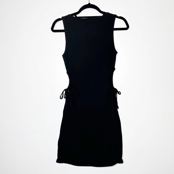 NWT Vero Moda Side Cut Out Mini Dress Sleeveless Womens Black Size Medium - Picture 5 of 8